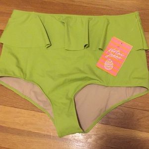 Kortni Jeane XL Green Tea Peplum bottoms
